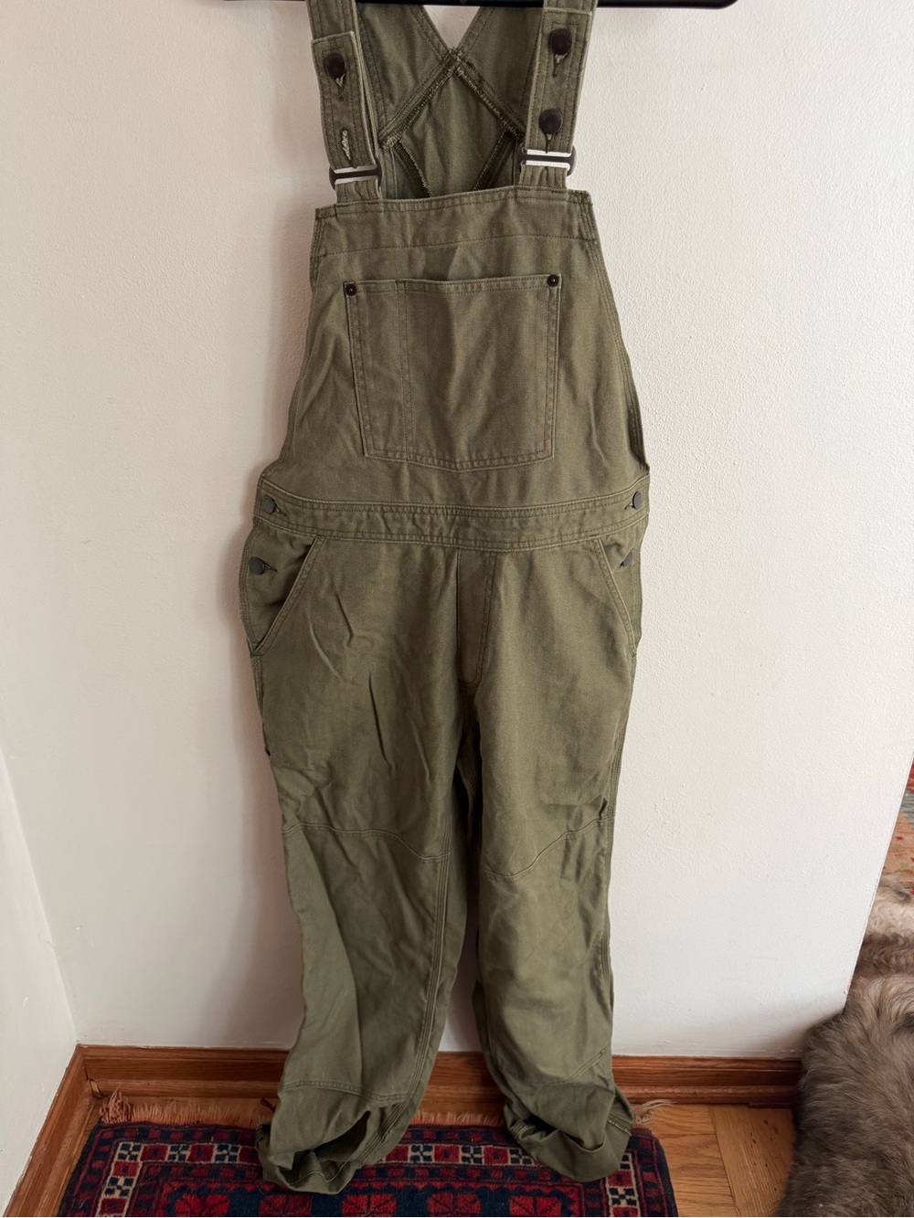 Patagonia Olive Green Women's Hemp/Cotton Overalls